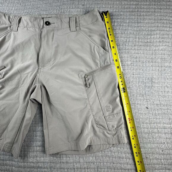 5.11 Tactical Trail Short Men 32 Tan 9.5" Hiking Outdoor Cargo Ripstop Stretch - Picture 2 of 8